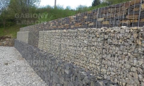 montáž oporného gabionového múru 6