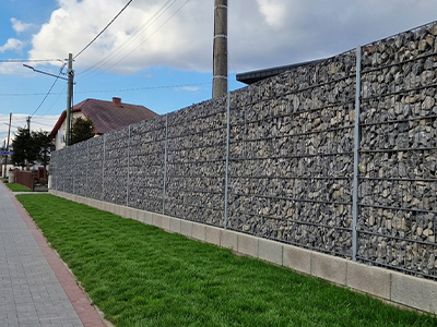 podklad pod gabion z betonovych tvarnic